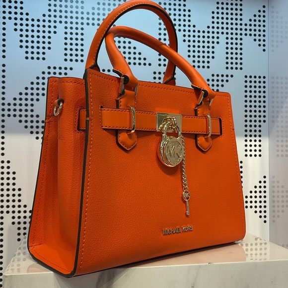 Michael Kors Hamilton Small Satchel Shoulder Crossbody Bag 
Poppy COLOR 
NWT - Picture 2 of 16